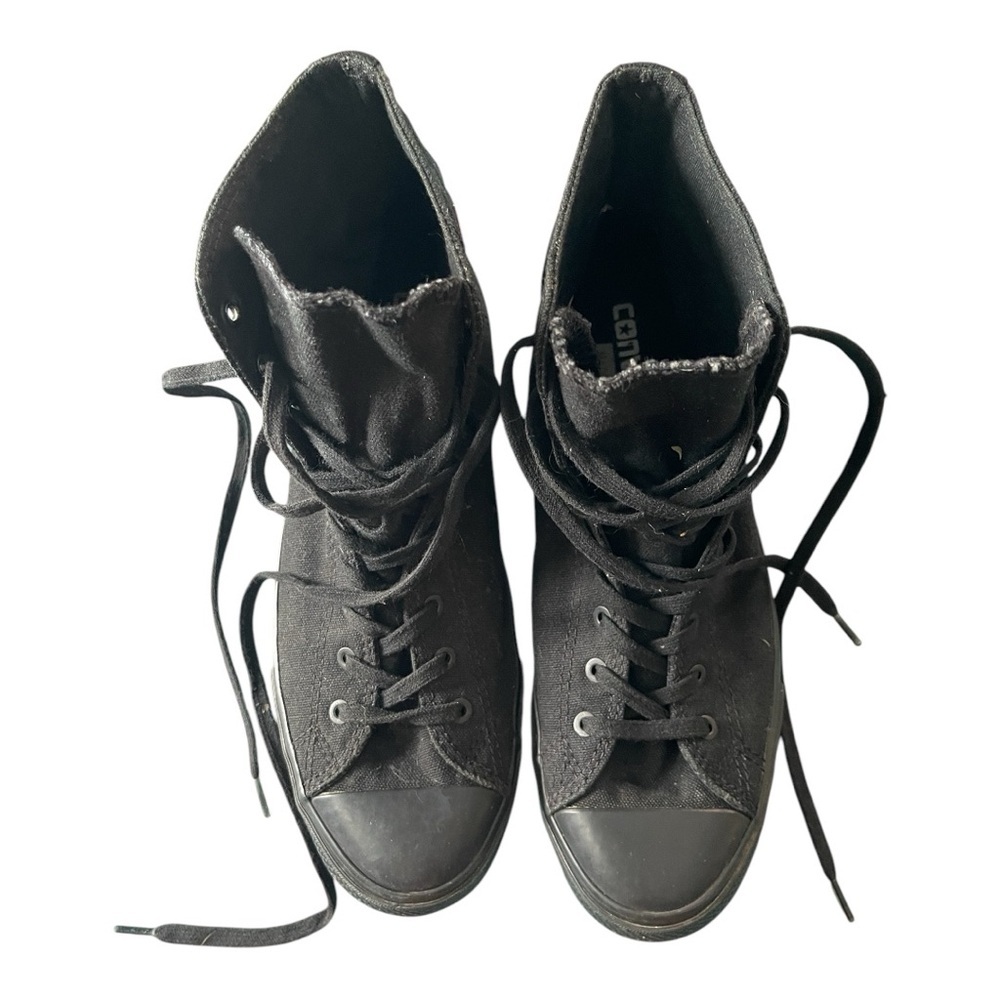 Converse Unisex Black High-Top Sneakers - Picture 2 of 12